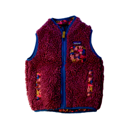 A Burgundy Outerwear Vests from Patagonia in size 2T for boy. (Front View)