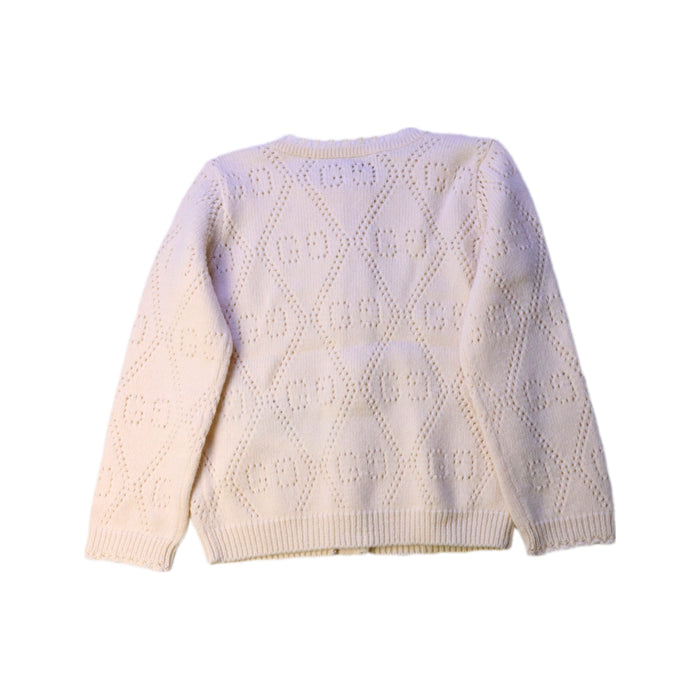 A Beige Cardigans from Gucci in size 18-24M for girl. (Back View)