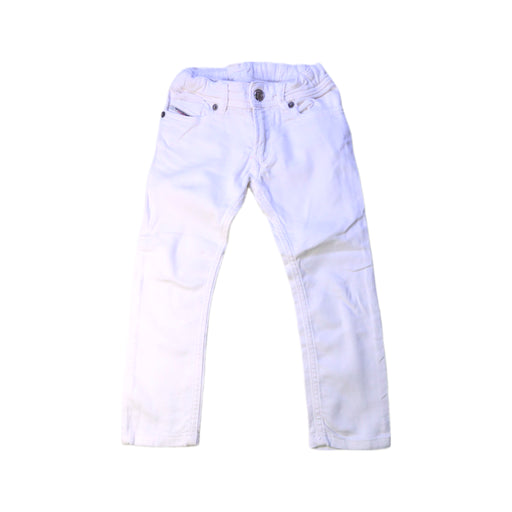 A White Jeans from Diesel in size 5T for neutral. (Front View)
