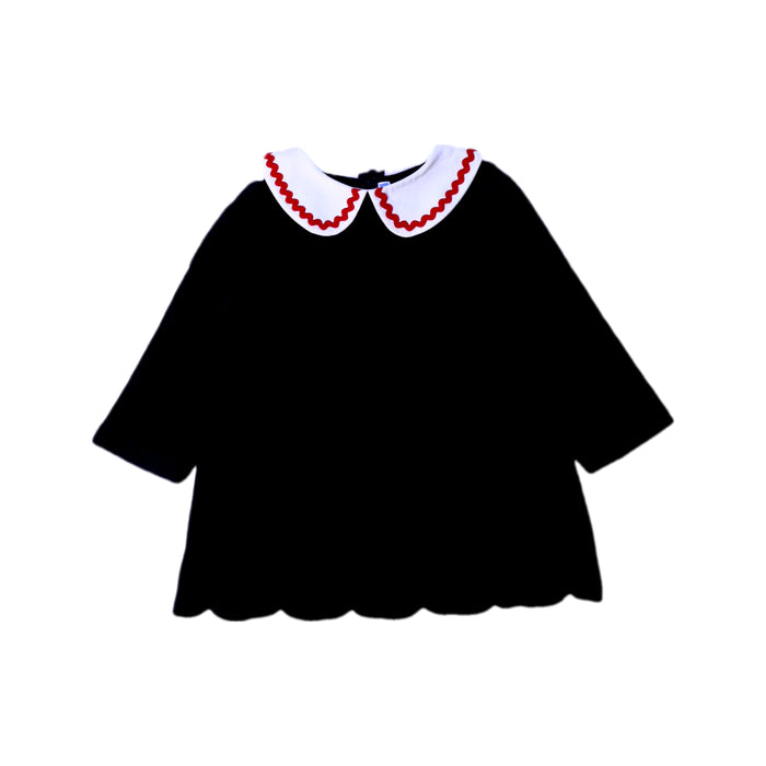A Black Long Sleeve Dresses from Jacadi in size 2T for girl. (Front View)