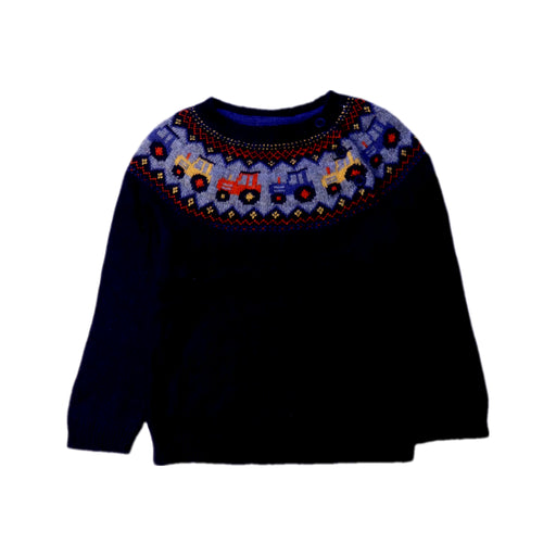 A Navy Knit Sweaters from Jojo Maman Bébé in size 2T for boy. (Front View)