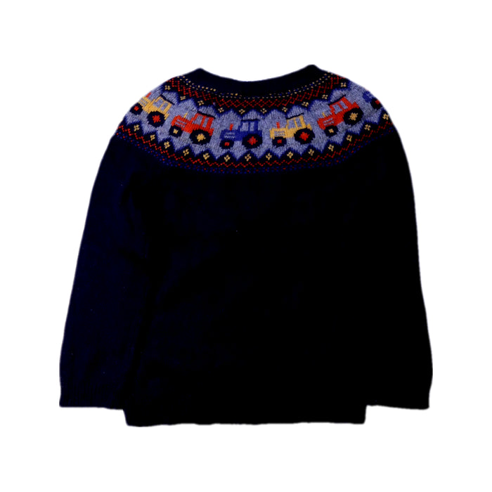 A Navy Knit Sweaters from Jojo Maman Bébé in size 2T for boy. (Back View)