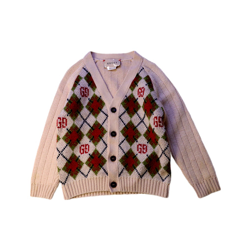 A Beige Cardigans from Gucci in size 6-12M for girl. (Front View)