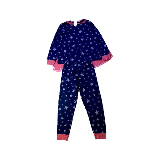 A Navy Pyjama Sets from Petit Bateau in size 6T for boy. (Front View)