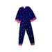 A Navy Pyjama Sets from Petit Bateau in size 6T for boy. (Front View)