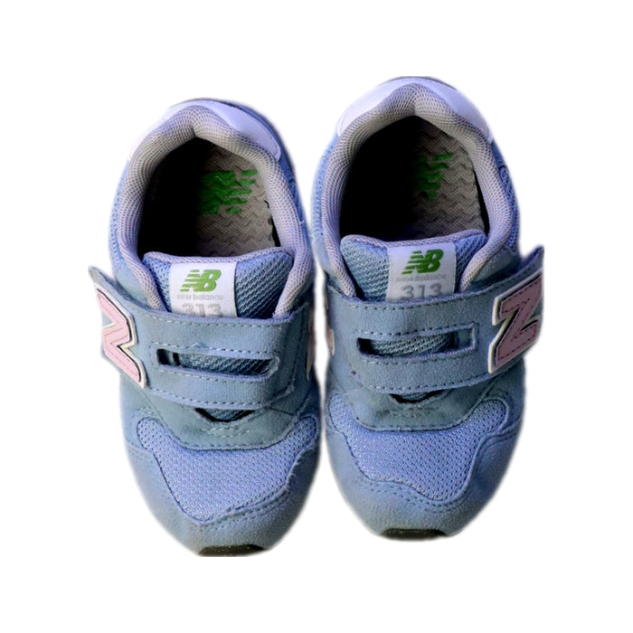 A Blue Sneakers from New Balance in size 3T for neutral. (Back View)