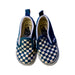 A Blue Slip Ons from Vans in size 18-24M for boy. (Back View)