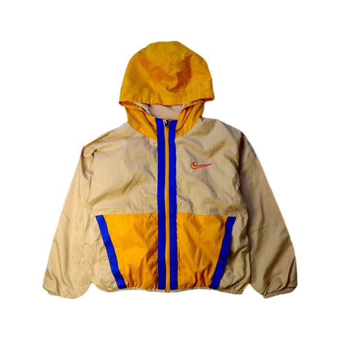 A Yellow Lightweight Jackets from Nike in size 8Y for boy. (Front View)