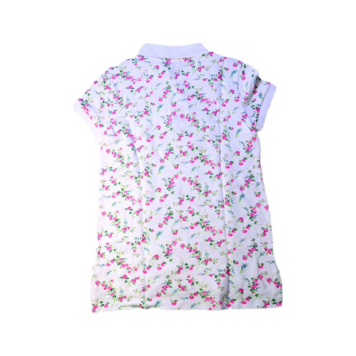 A White Short Sleeve Polos from Polo Ralph Lauren in size 8Y for girl. (Back View)
