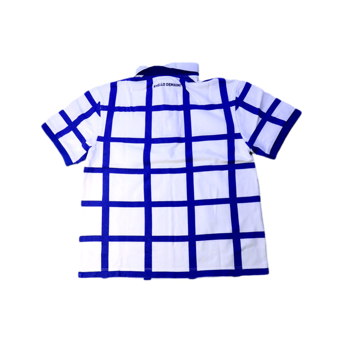 A Blue Short Sleeve Polos from Jacadi in size 10Y for boy. (Back View)