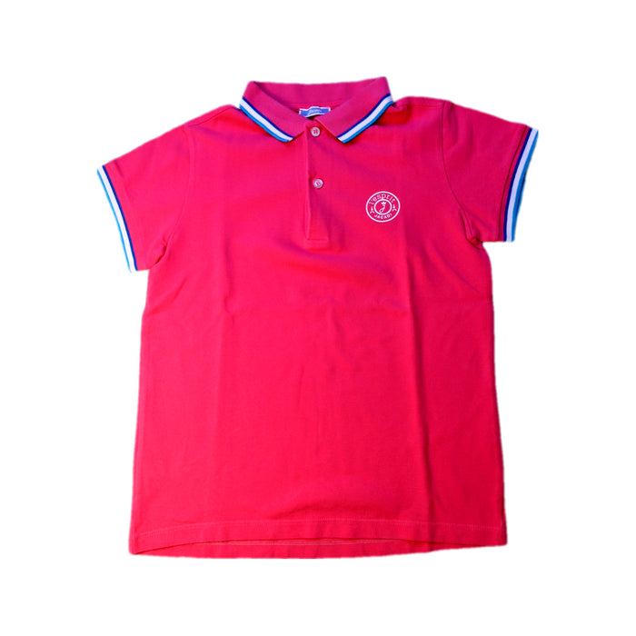 A Red Short Sleeve Polos from Jacadi in size 10Y for boy. (Front View)
