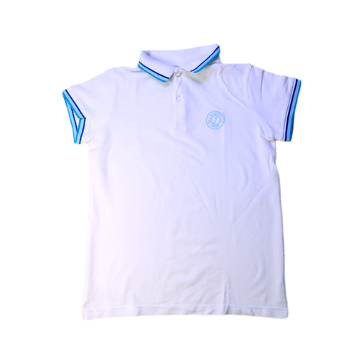 A White Short Sleeve Polos from Jacadi in size 10Y for boy. (Front View)
