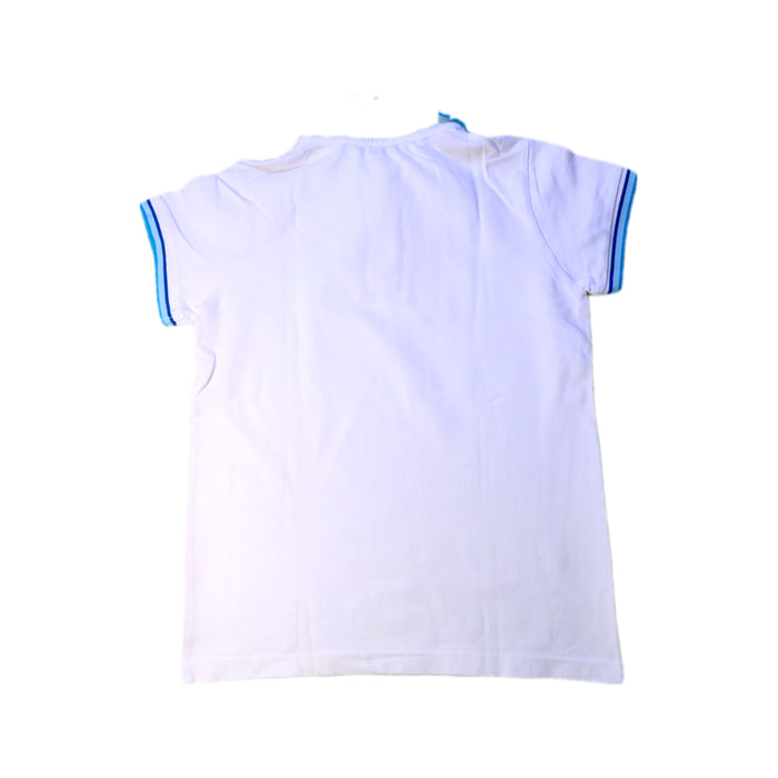 A White Short Sleeve Polos from Jacadi in size 10Y for boy. (Back View)