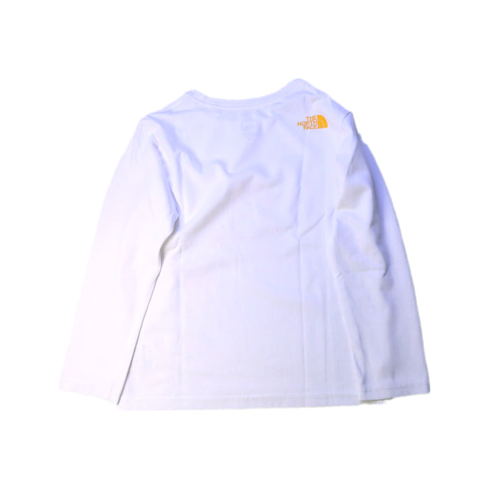 A White Long Sleeve T Shirts from The North Face in size 7Y for boy. (Back View)