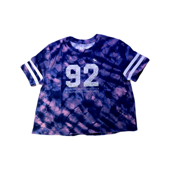 A Navy Short Sleeve T Shirts from Abercrombie & Fitch in size 9Y for neutral. (Front View)
