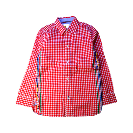A Red Long Sleeve Shirts from Boden in size 8Y for boy. (Front View)