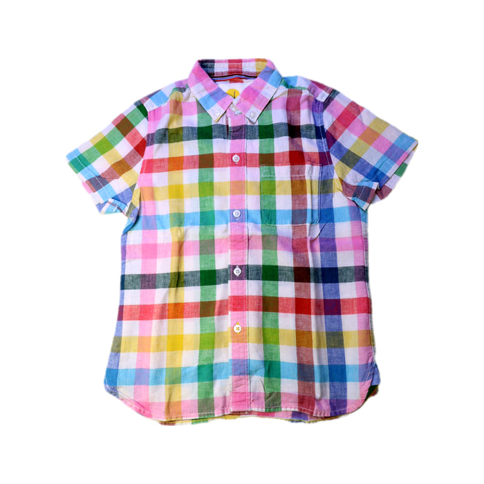 A Multicolour Short Sleeve Shirts from Boden in size 7Y for boy. (Front View)