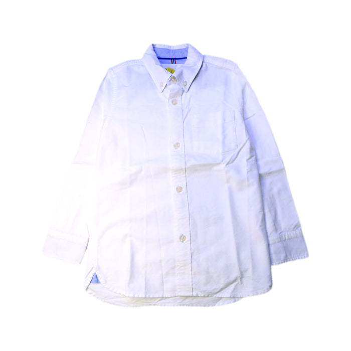 A White Long Sleeve Shirts from Boden in size 7Y for boy. (Front View)