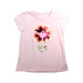 A Pink Short Sleeve Tops from Seed in size 6T for girl. (Front View)