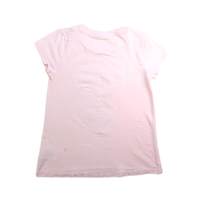 A Pink Short Sleeve Tops from Seed in size 6T for girl. (Back View)