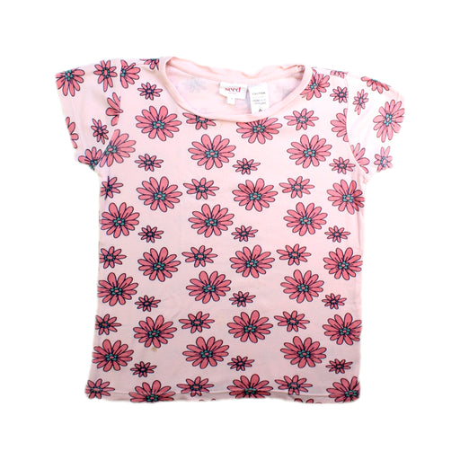 A Pink Short Sleeve T Shirts from Seed in size 7Y for girl. (Front View)