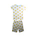 A White Pyjama Sets from Boden in size 6T for neutral. (Back View)