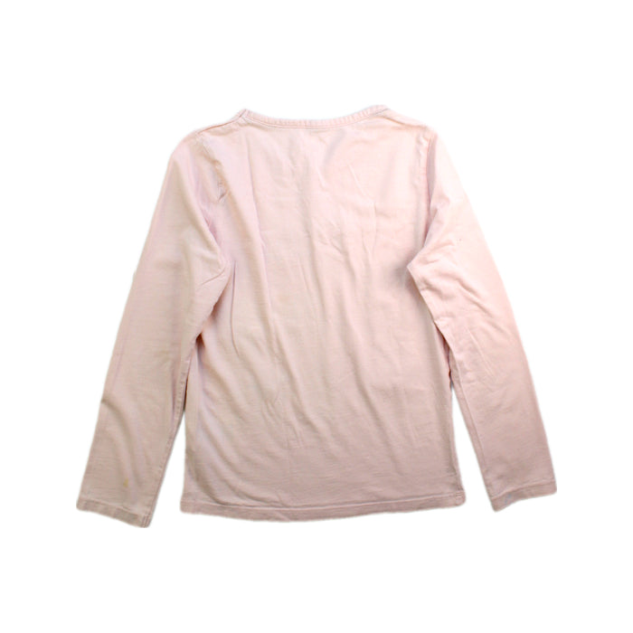 A Pink Long Sleeve T Shirts from Boden in size 7Y for girl. (Back View)
