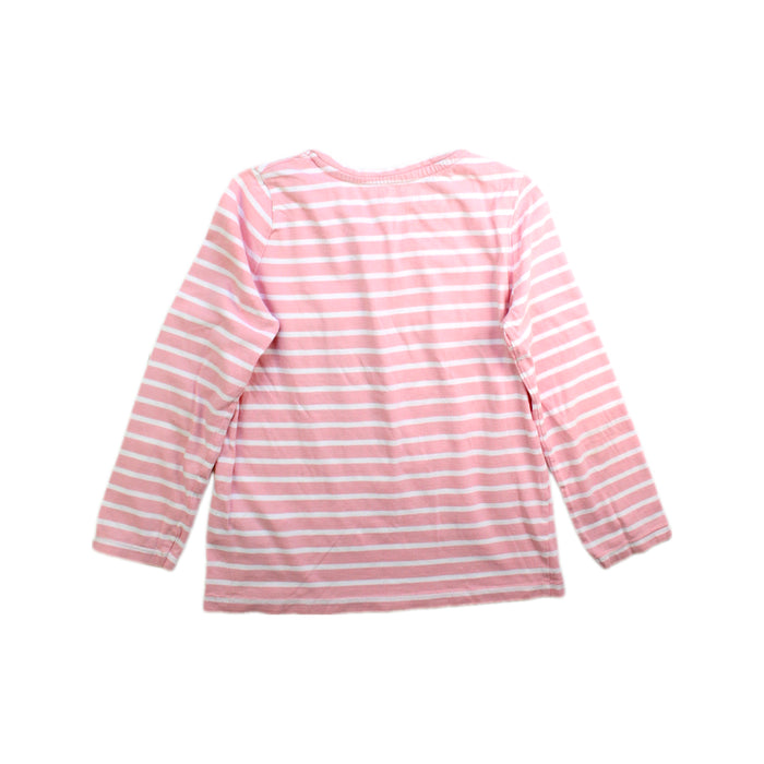 A Pink Long Sleeve Tops from Boden in size 6T for girl. (Back View)