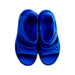 A Blue Sandals from Crocs in size 5T for neutral. (Back View)