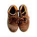 A Brown Casual Boots from Timberland in size 5T for boy. (Back View)