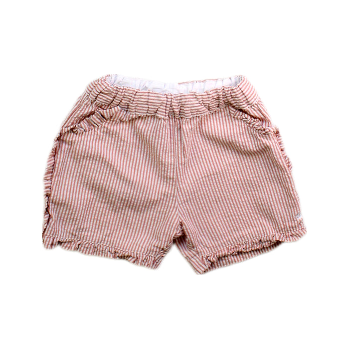 A Pink Shorts from Petit Bateau in size 18-24M for girl. (Front View)