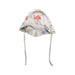 A White Sun Hats from Toshi in size 0-3M for neutral. (Front View)