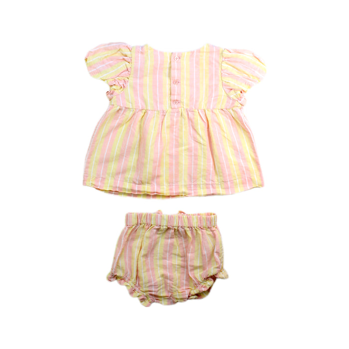 A Pink Shorts Sets from Country Road in size 6-12M for girl. (Back View)