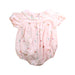 A Pink Short Sleeve Rompers from Louise Misha in size 6-12M for girl. (Back View)