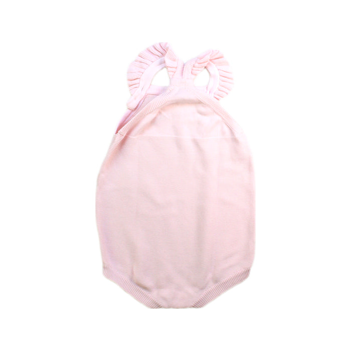 A Pink Sleeveless Rompers from Minihaha in size 12-18M for girl. (Back View)
