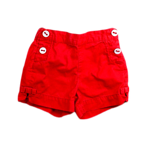 A Red Shorts from Jacadi in size 18-24M for girl. (Front View)