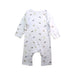 A White Long Sleeve Rompers from The Little White Company in size 3-6M for boy. (Back View)