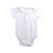 A White Short Sleeve Bodysuits from Jacadi in size 0-3M for boy. (Front View)