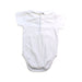 A White Short Sleeve Bodysuits from Jacadi in size 0-3M for boy. (Back View)