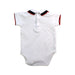 A White Short Sleeve Bodysuits from Jacadi in size 0-3M for boy. (Back View)