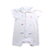 A White Short Sleeve Rompers from The Little White Company in size 0-3M for boy. (Front View)