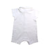 A White Short Sleeve Rompers from The Little White Company in size 3-6M for boy. (Back View)