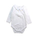 A White Long Sleeve Bodysuits from Jacadi in size 3-6M for boy. (Front View)