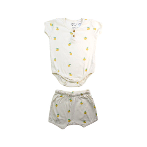 A White Shorts Sets from Wilson & Frenchy in size 12-18M for neutral. (Front View)