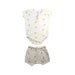 A White Shorts Sets from Wilson & Frenchy in size 12-18M for neutral. (Front View)