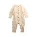 A Ivory Long Sleeve Rompers from Ziggy Lou in size Newborn for neutral. (Front View)