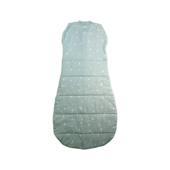 A Green Sleepsacs from ErgoPouch in size 3-6M for neutral. (Back View)