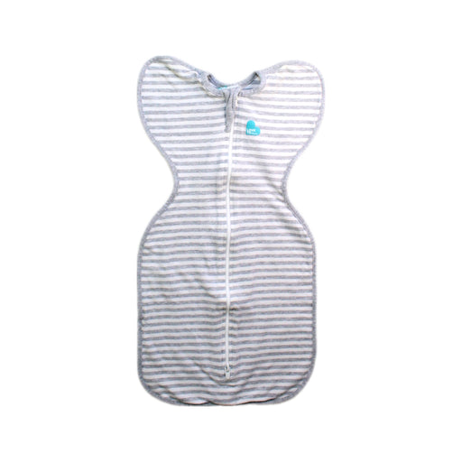 A Grey Swaddles from Love To Dream in size Newborn for neutral. (Front View)