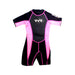 A Black Wetsuits from TYR in size 2T for girl. (Front View)