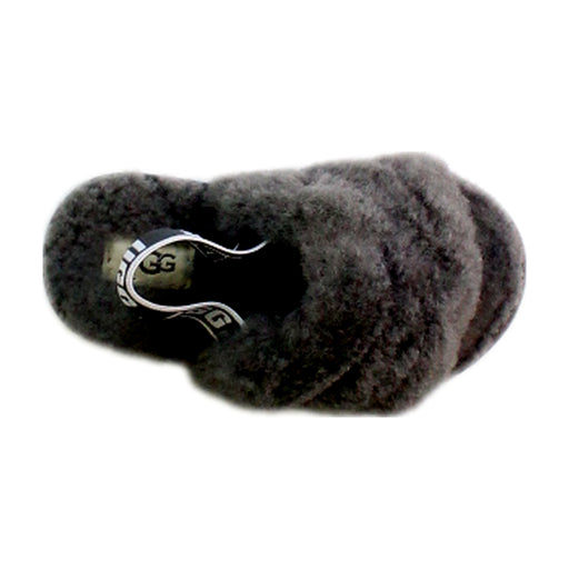 A Grey Slippers from UGG in size 3T for girl. (Front View)
